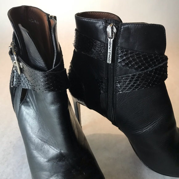 Donald J Pliner_ankle boots black leather - Picture 2 of 6